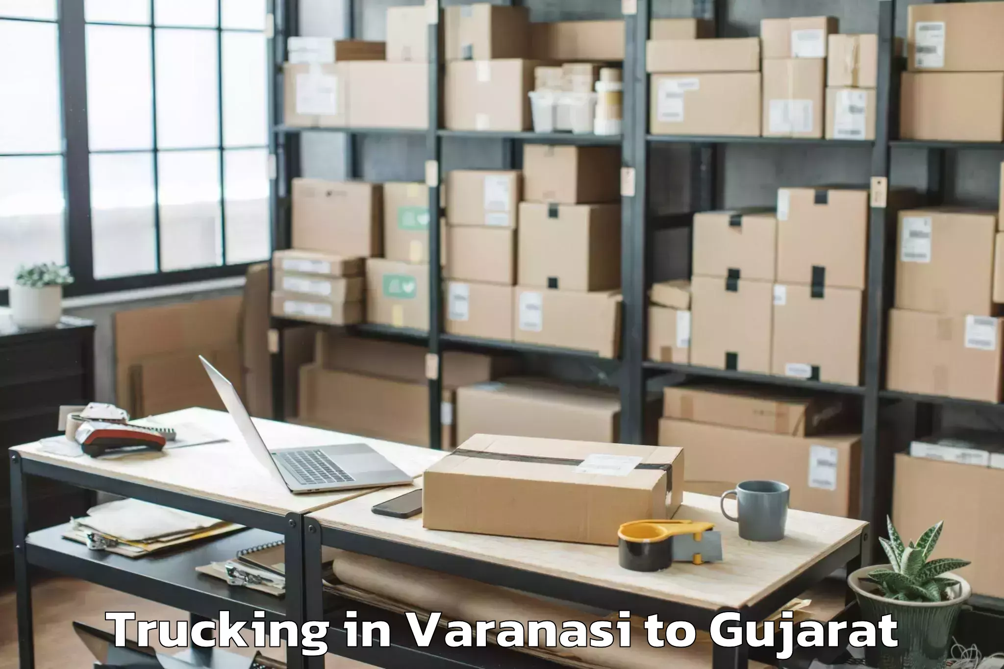 Reliable Varanasi to Bhabhar Trucking